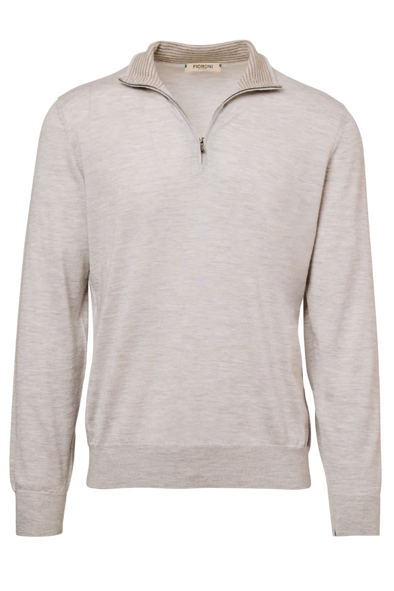 1/4 Zip Lightweight Sweater - Image 2