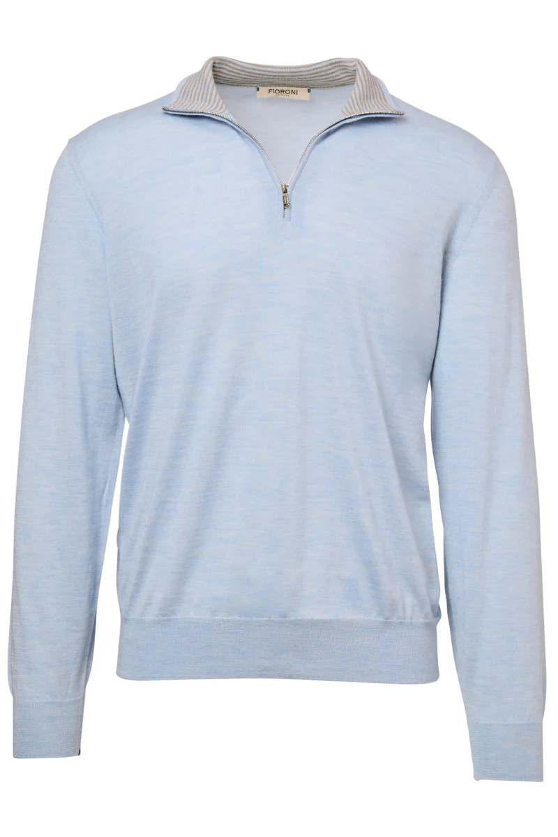 1/4 Zip Lightweight Sweater - Image 3