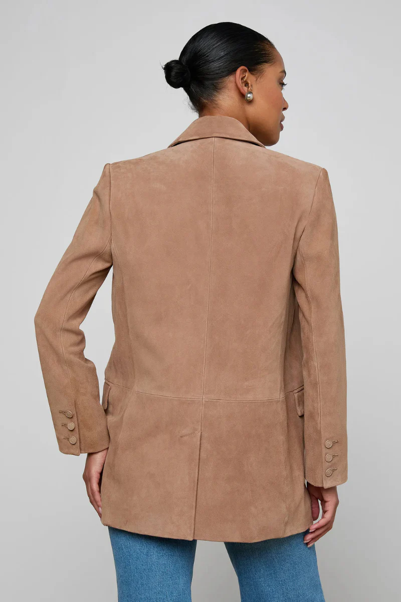 Aimee Oversized Suede Blazer - Image 3