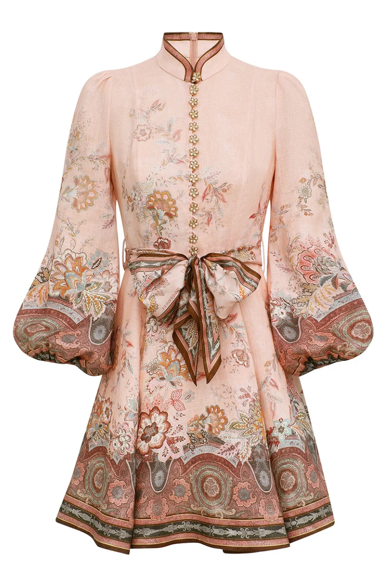 Alchemy Button Mini Dress