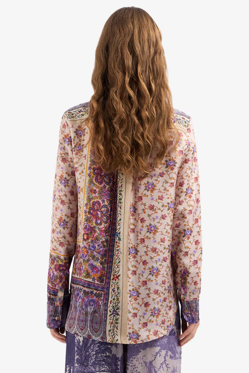 ALOE Printed Silk Shirt - Image 3