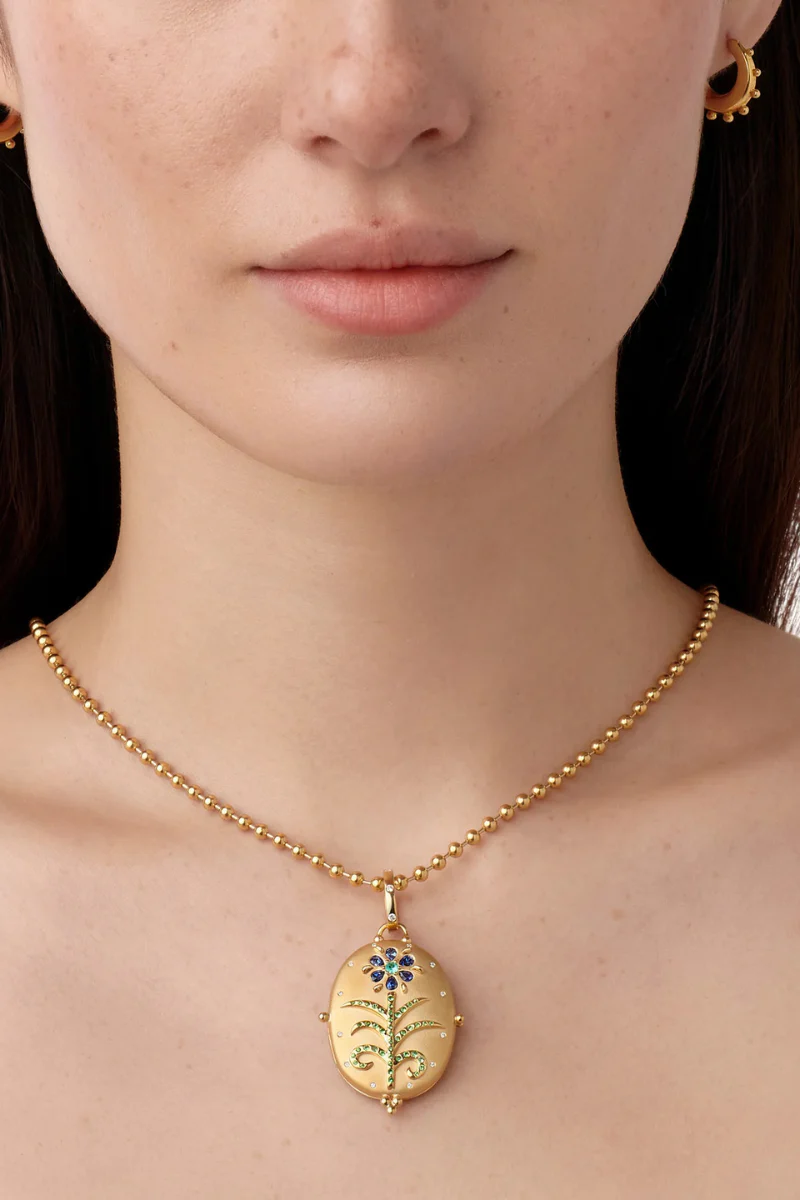 Blue Sapphire Primavera Locket - Image 2