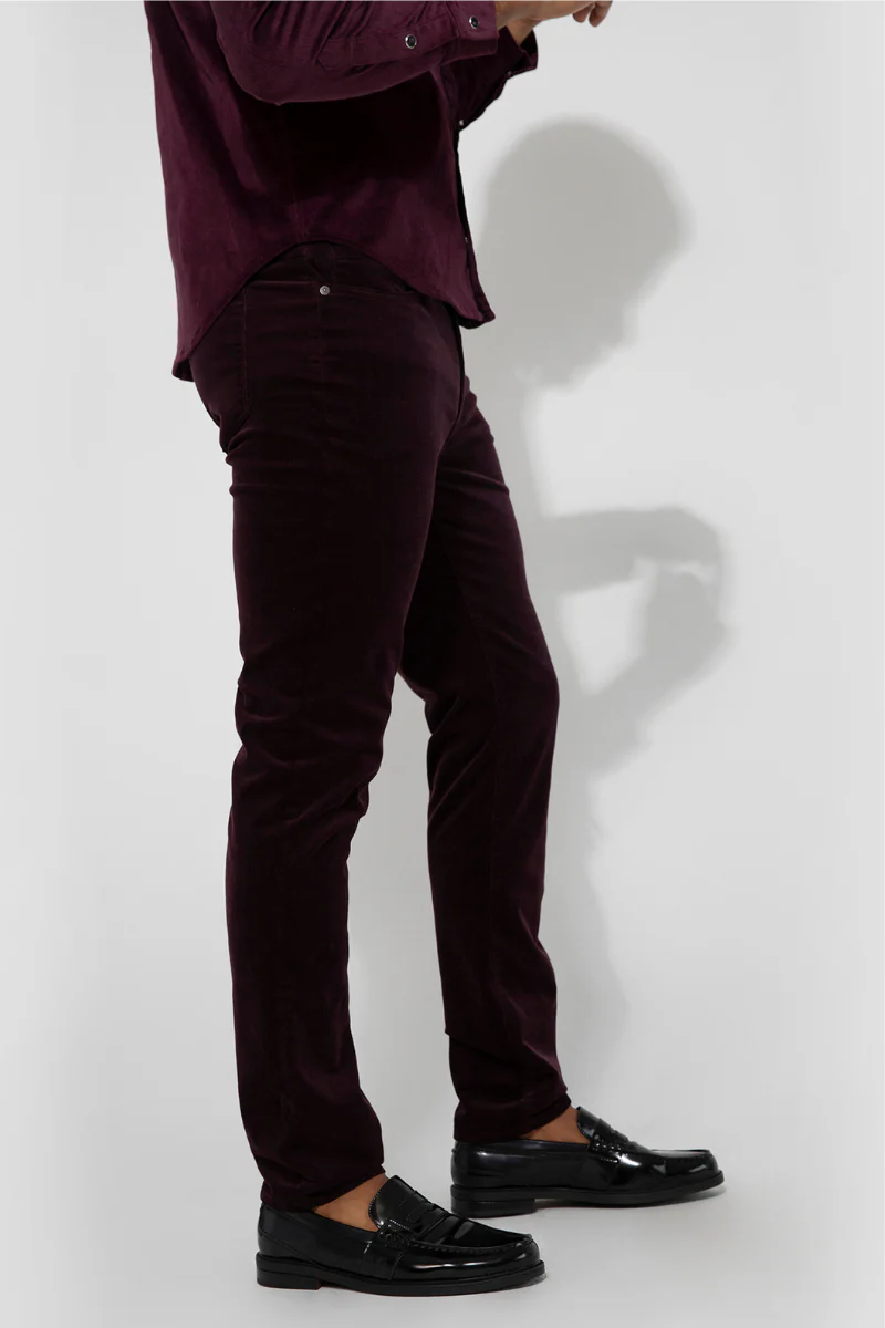 Brando Velvet Plum Jeans - Image 2