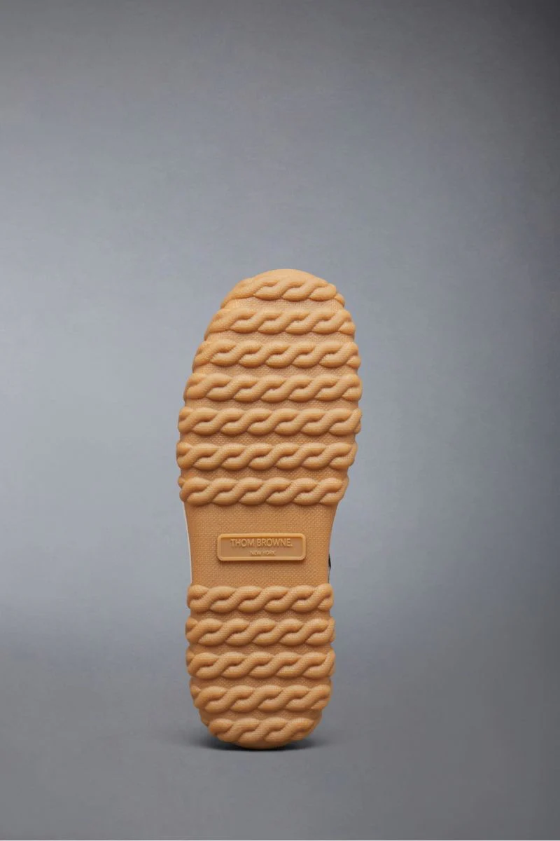 Cable Knit Sole Letterman Trainer - Image 4