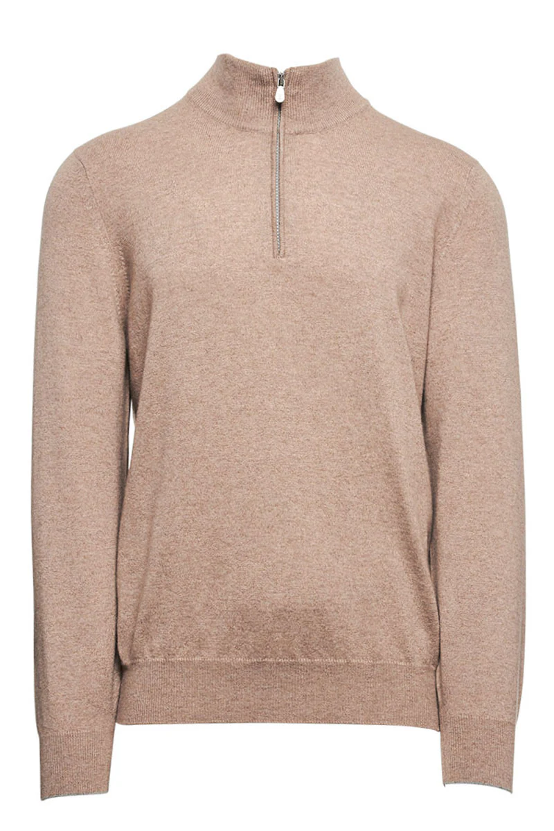 Cashmere Quarter Zip Sweater - Image 10