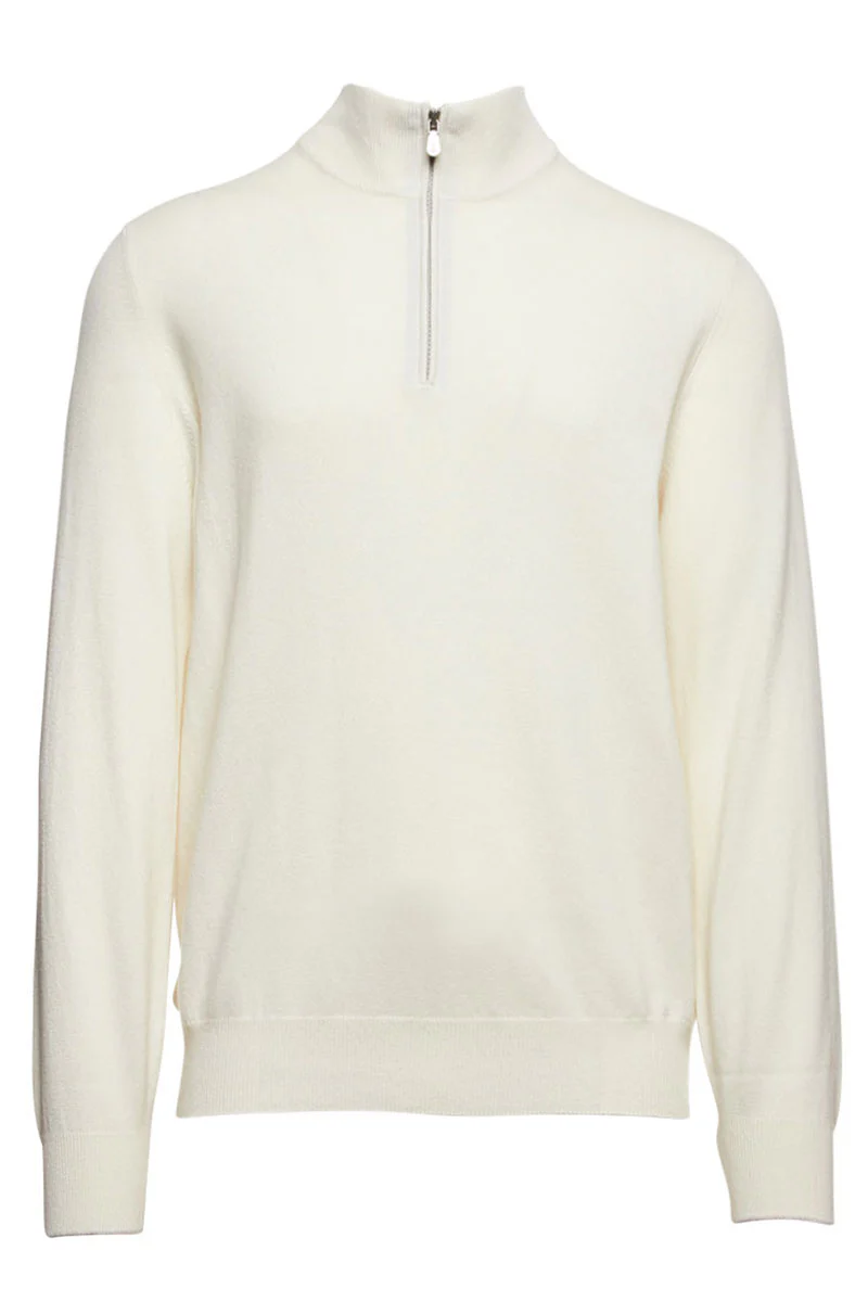 Cashmere Quarter Zip Sweater - Image 4