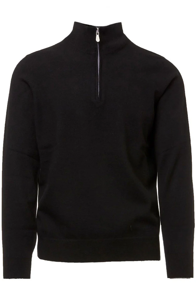 Cashmere Quarter Zip Sweater - Image 8