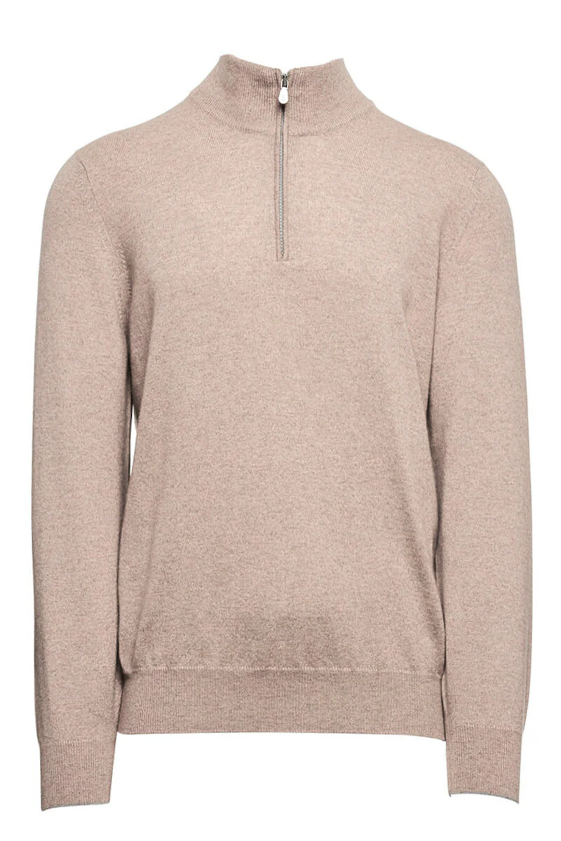 Cashmere Quarter Zip Sweater - Image 10