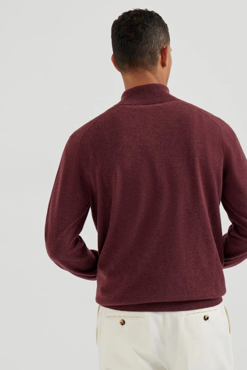 Cashmere Quarter Zip Sweater - Image 7