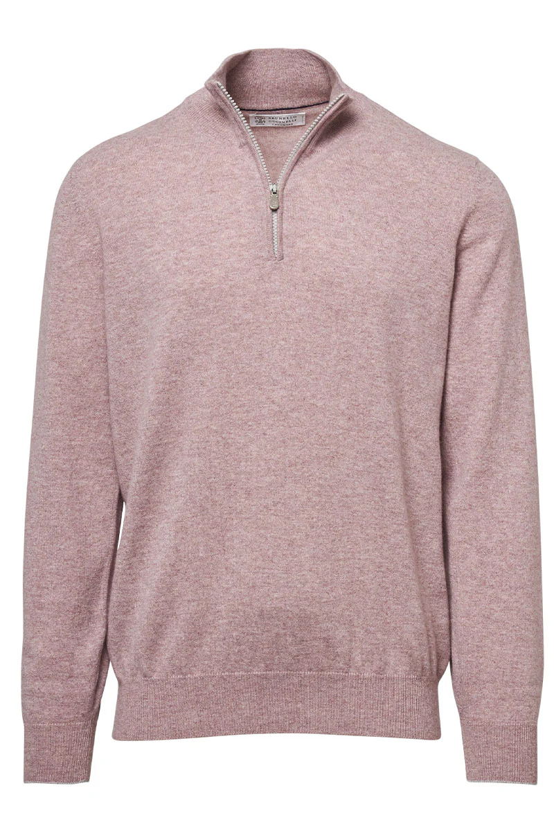 Cashmere Quarter Zip Sweater - Image 5
