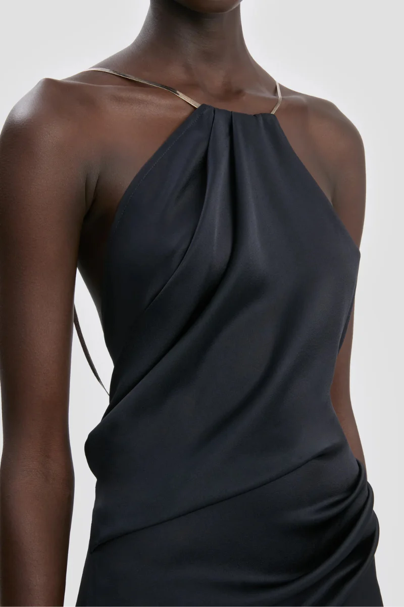 Chain Detail Halter Gown - Image 2