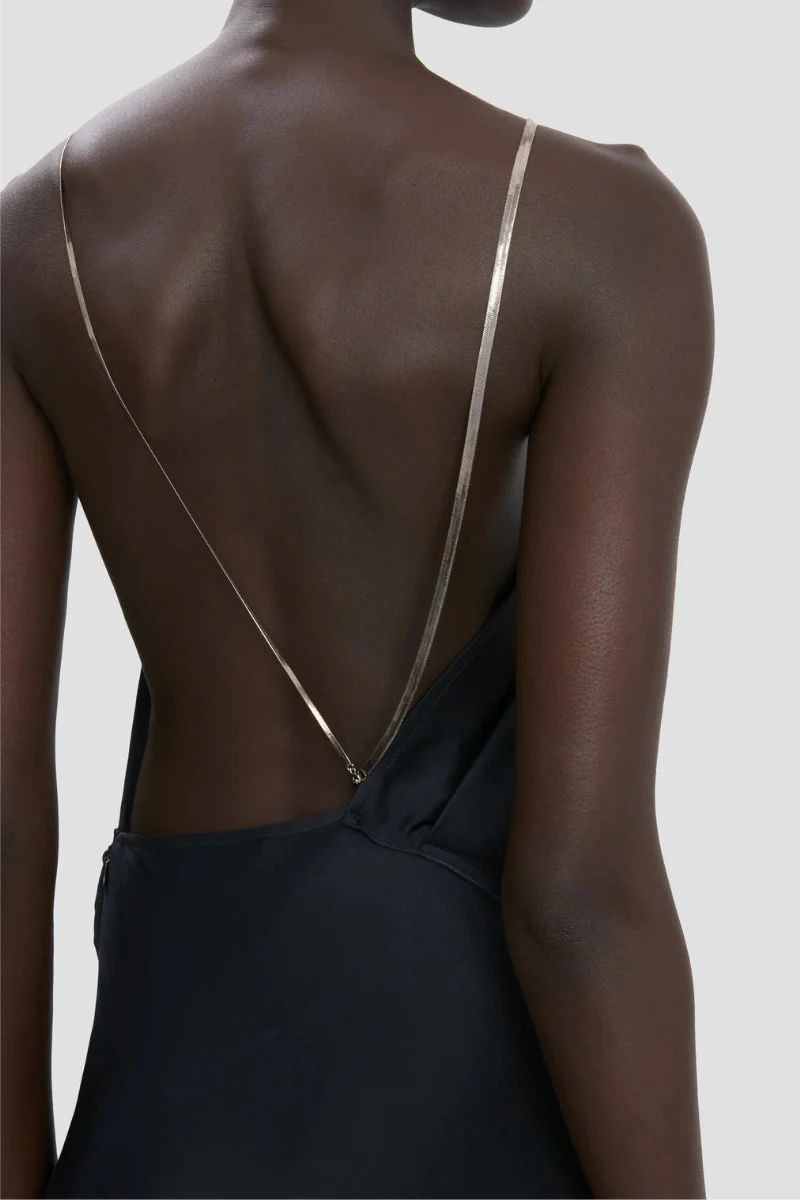 Chain Detail Halter Gown - Image 3