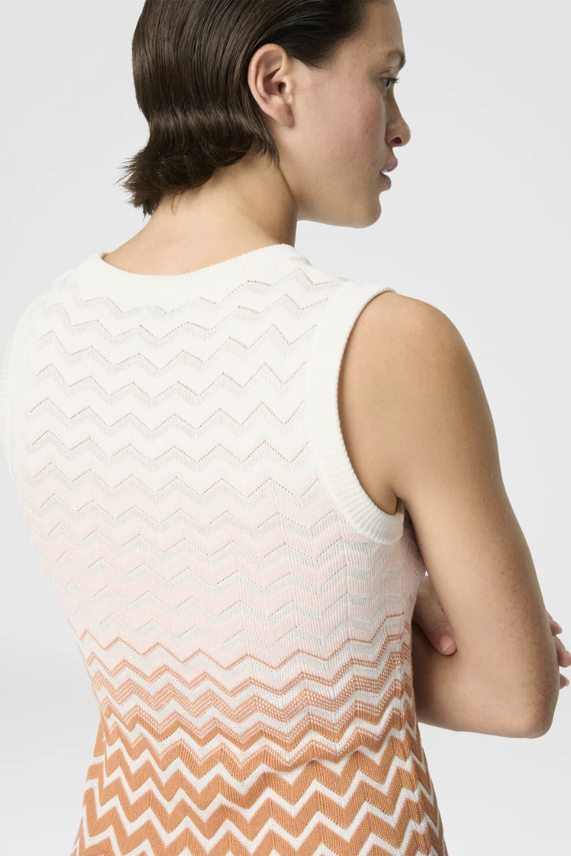 Chevron Dégradé Mini Dress - Image 4