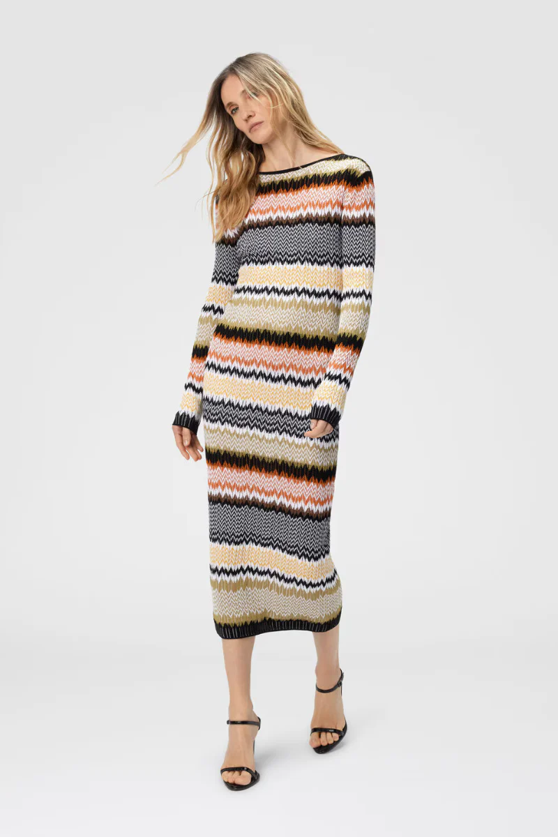 Chevron Midi Dress - Image 2