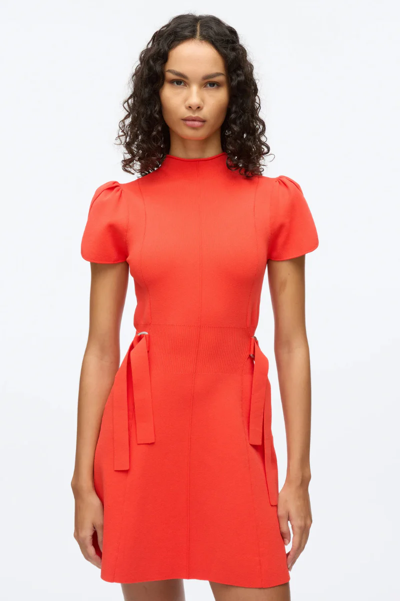 Compact Rib Tulip Dress - Image 2