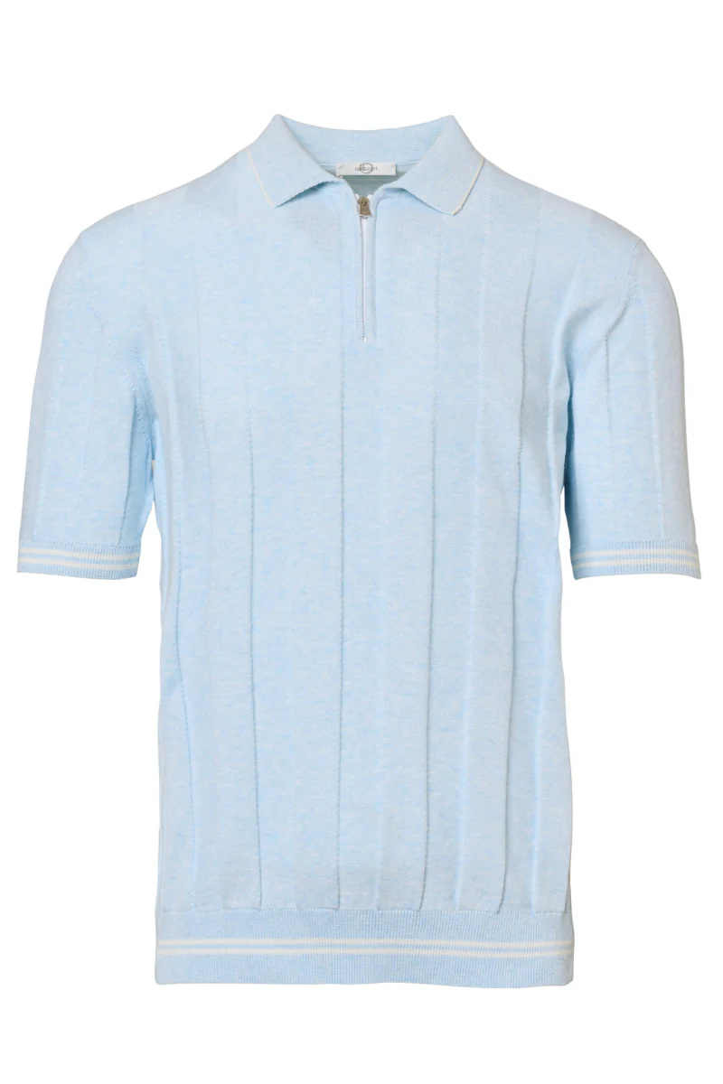 Contrast Stripe Polo