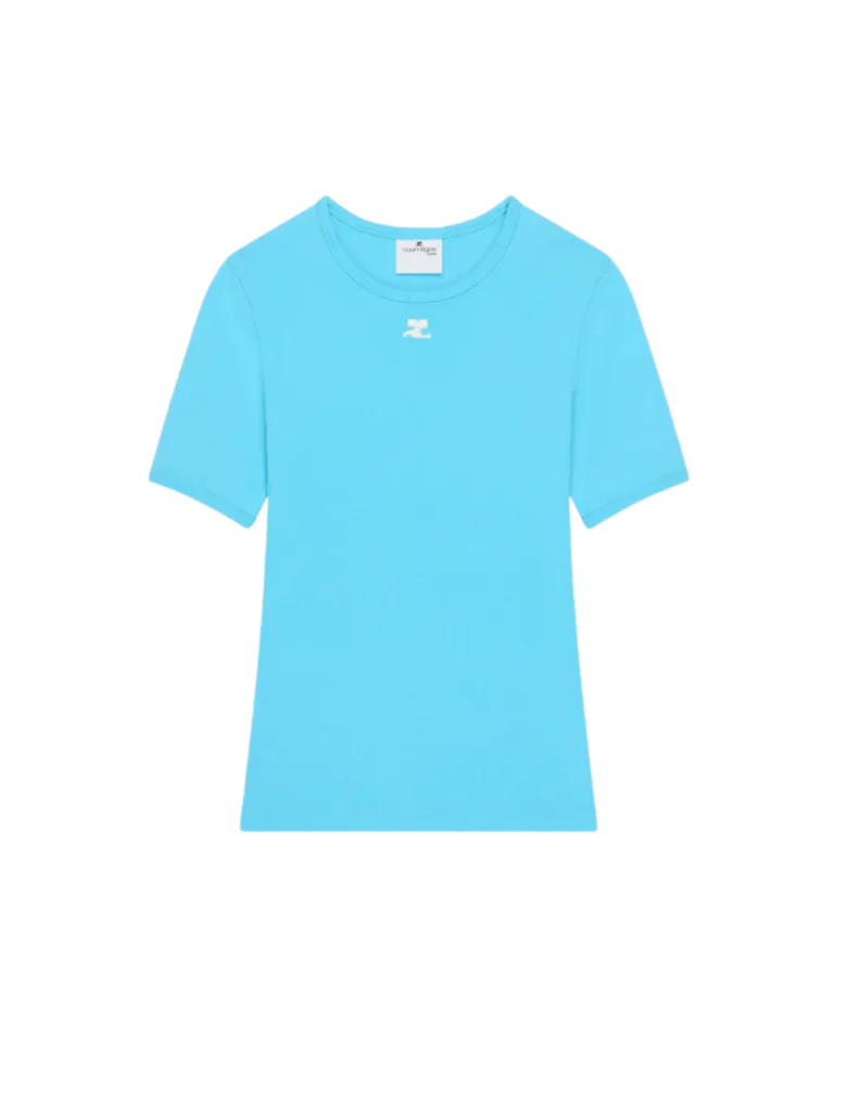 Courreges Signature Contrast T-shirt - Image 4