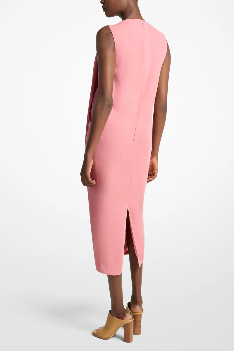 Crepe Cowl-Neck Dress - Image 2