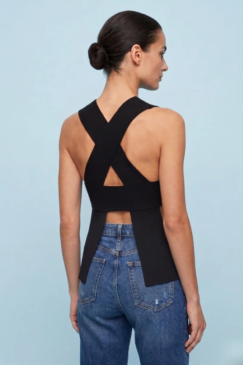 Criss Cross Open Back Tank - Image 4