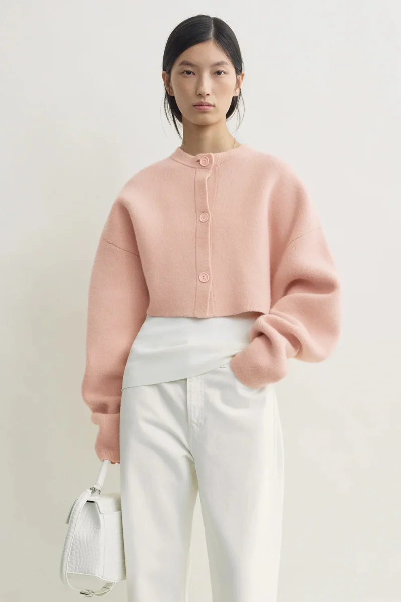 Cropped Oversized Cardigan - Image 2