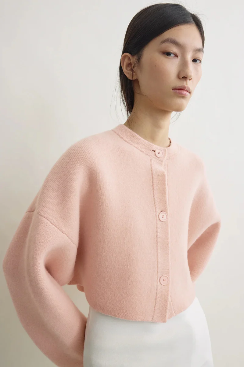 Cropped Oversized Cardigan - Image 3