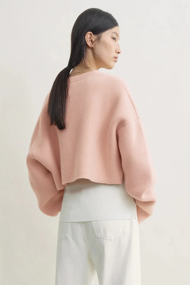 Cropped Oversized Cardigan - Image 4