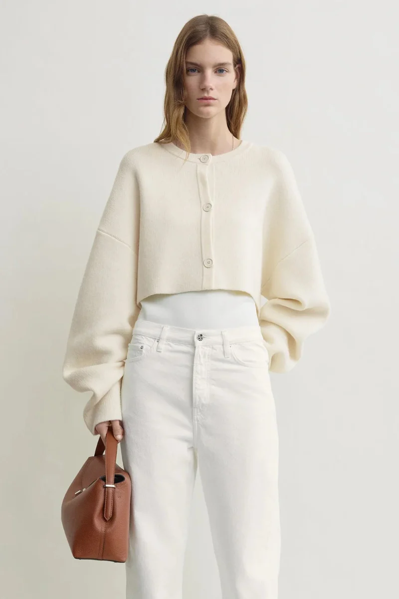 Cropped Oversized Cardigan - Image 6