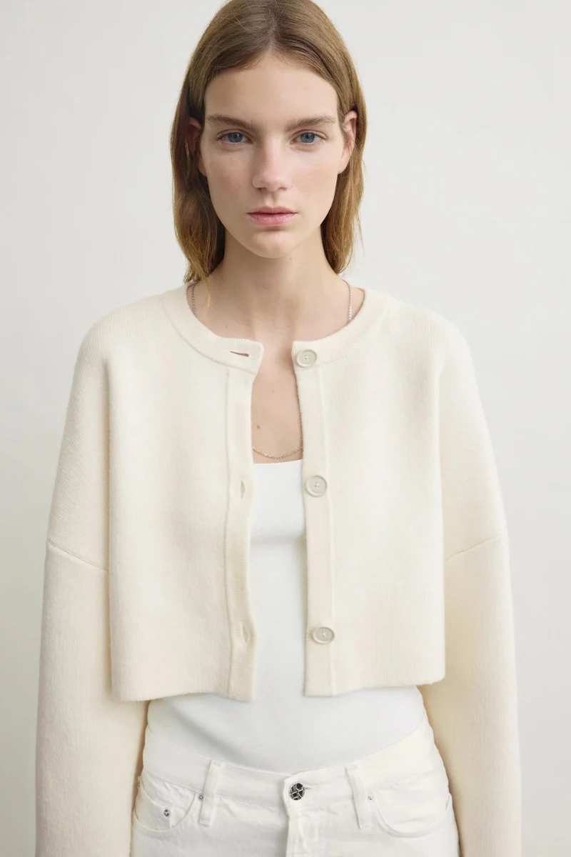 Cropped Oversized Cardigan - Image 7