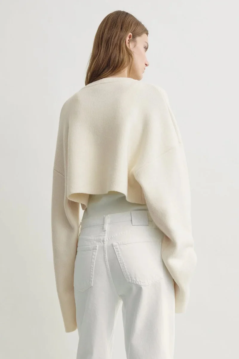 Cropped Oversized Cardigan - Image 8