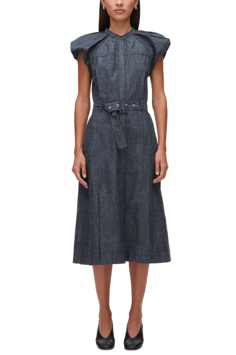 Denim Puff Sleeve Dress