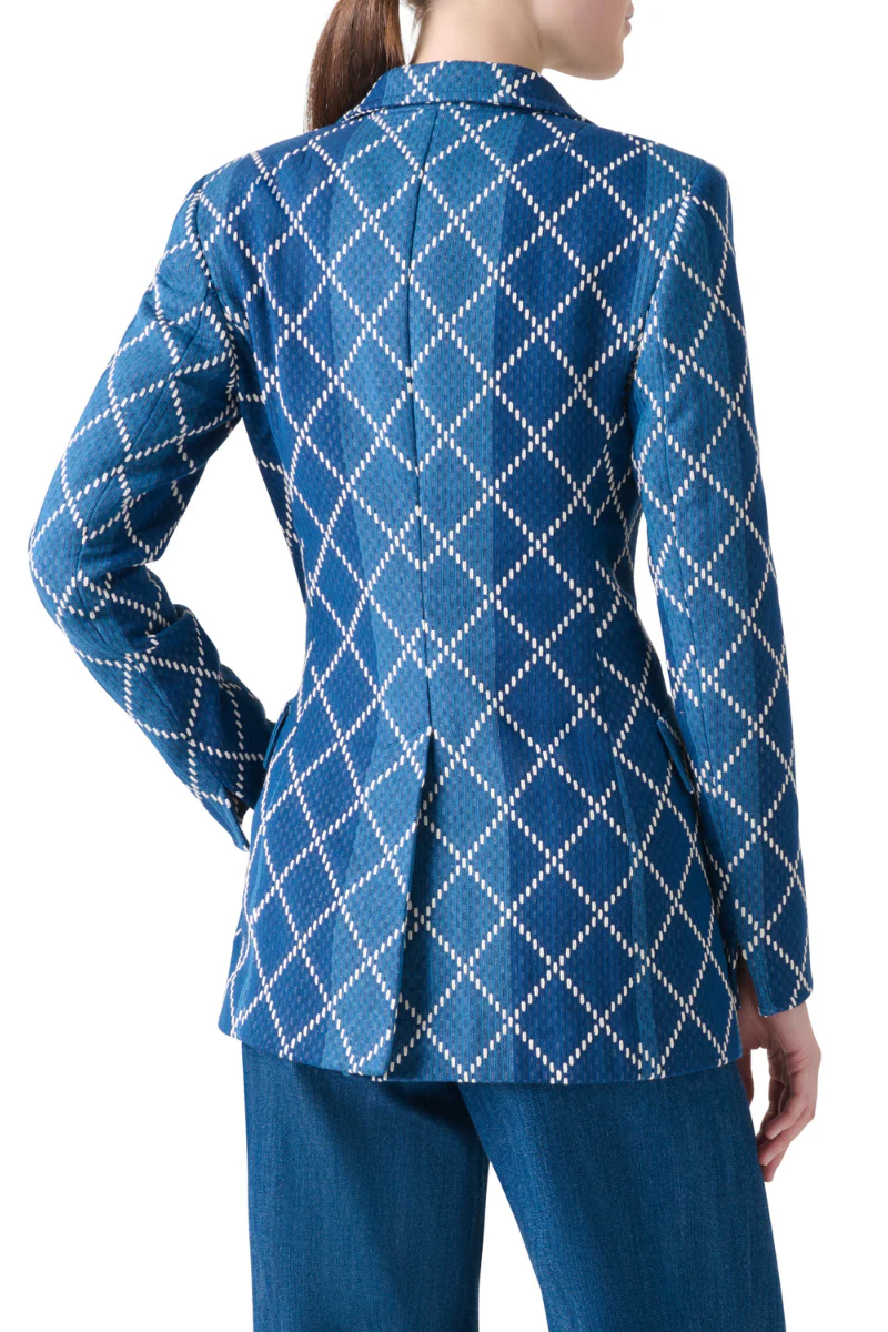 Diamond Jacquard Blazer - Image 4