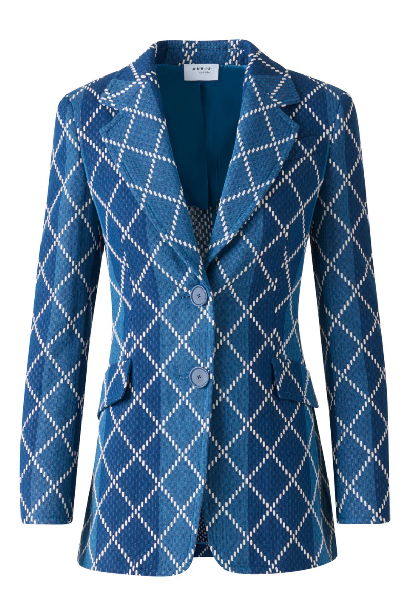 Diamond Jacquard Blazer - Image 5