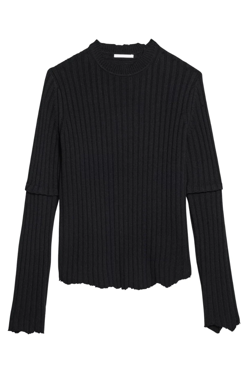 Distressed Ribbed Sweater - Image 4