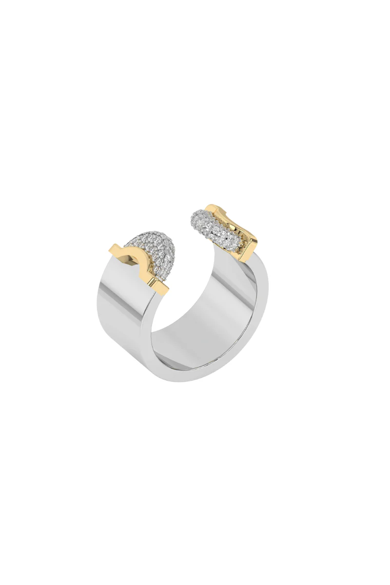 Doppia Luna Ring