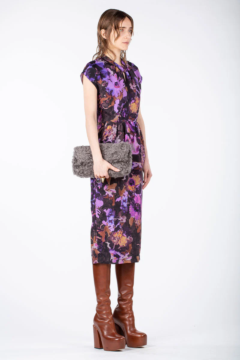Dormos Ink Flower Dress - Image 2