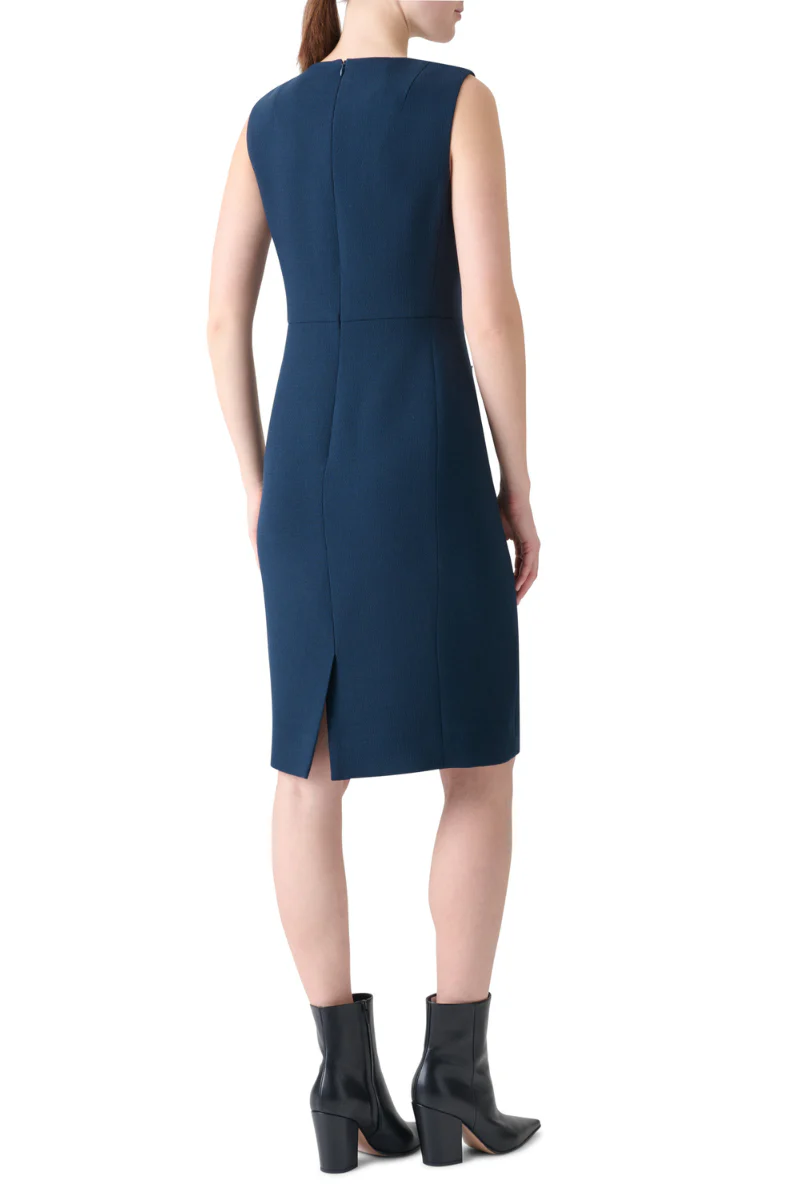 Double-Face Crêpe Sheath Dress - Image 4