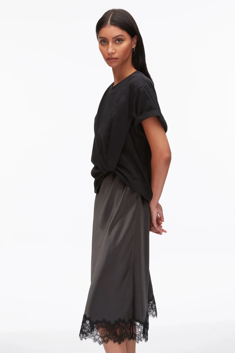 Draped Combo T-Shirt Dress - Image 2
