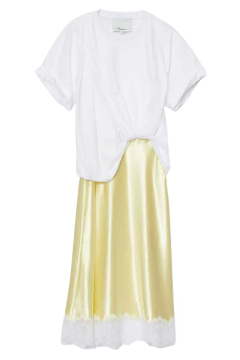 Draped Combo T-Shirt Dress - Image 4