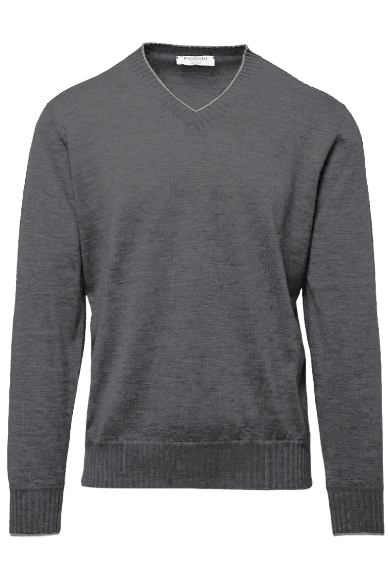 Duvet Cashmere V-Neck - Image 4