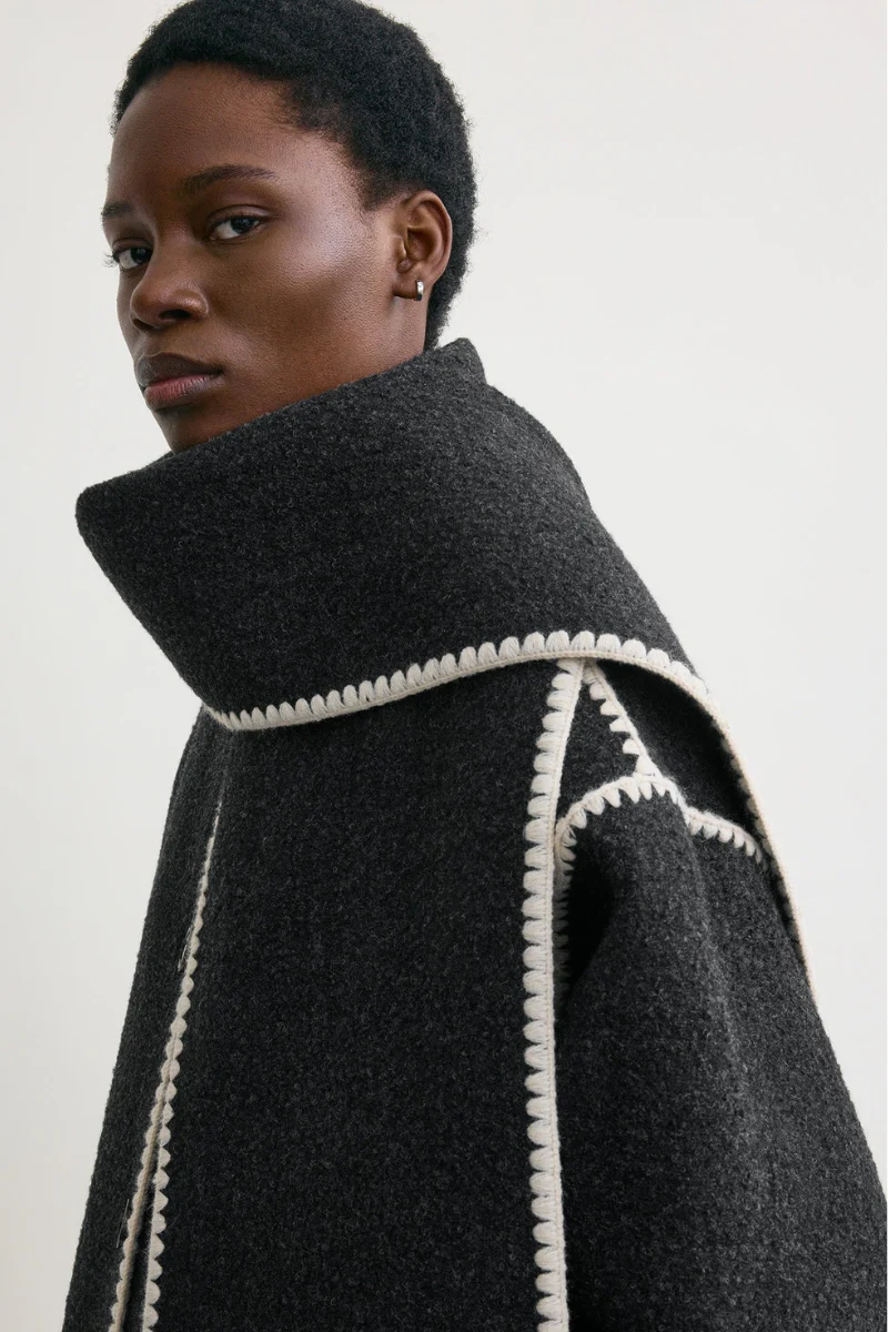 Embroidered Scarf Jacket - Image 4