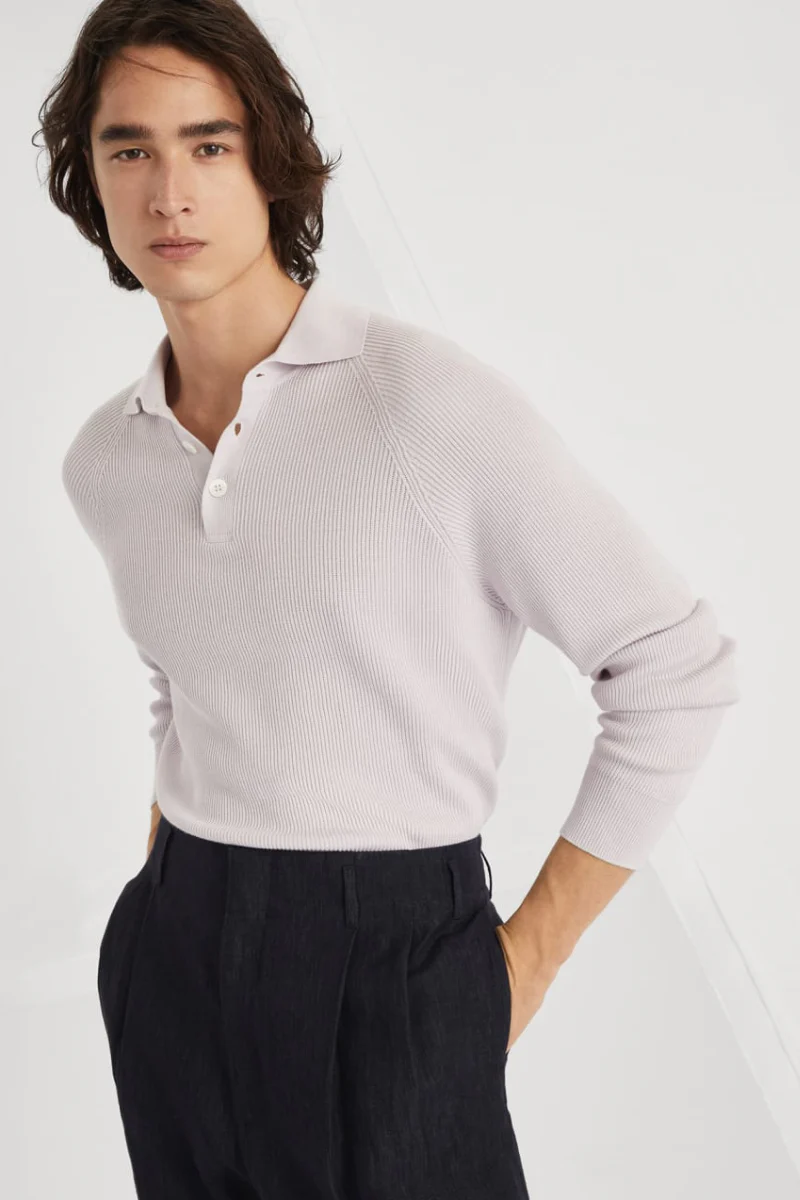English Rib Knit Polo - Image 2