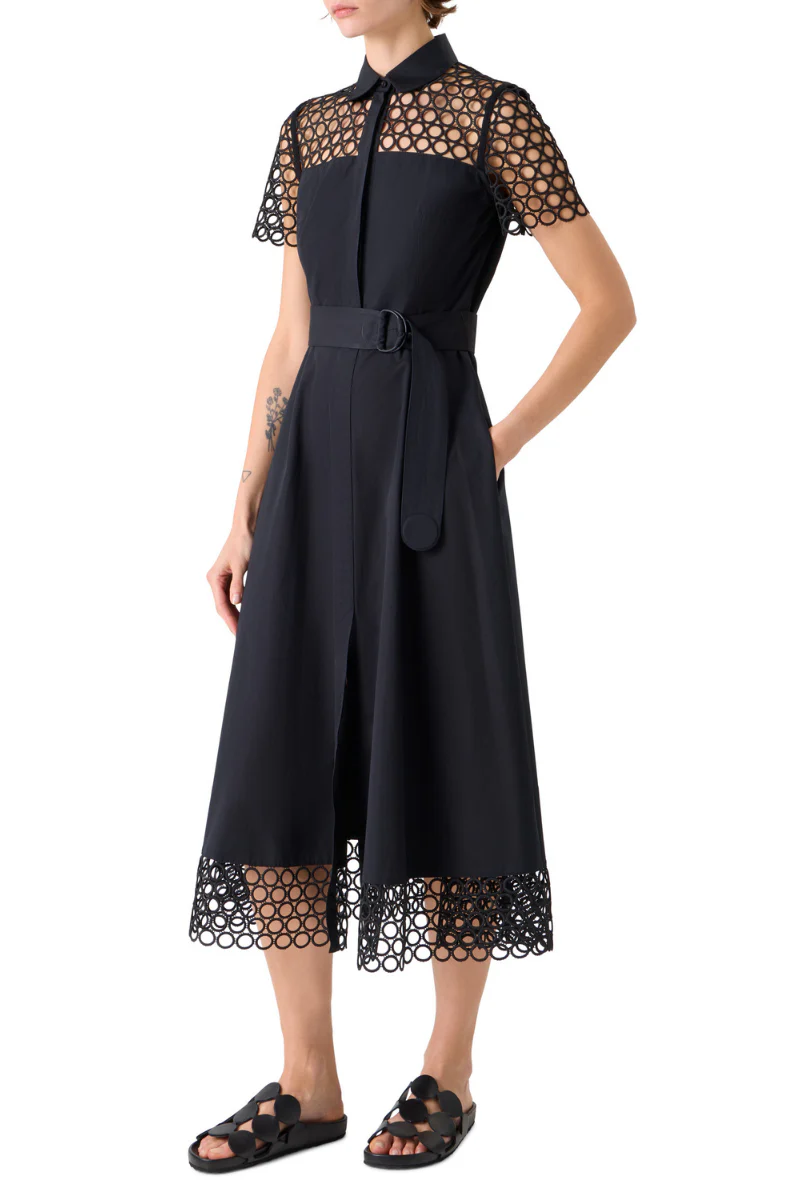Eyelet Midi Dress - Image 3