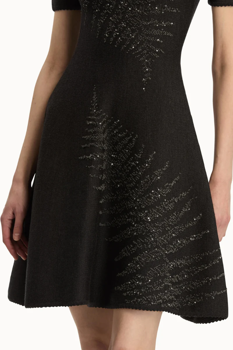 Fern Embroidered Knit Dress - Image 2