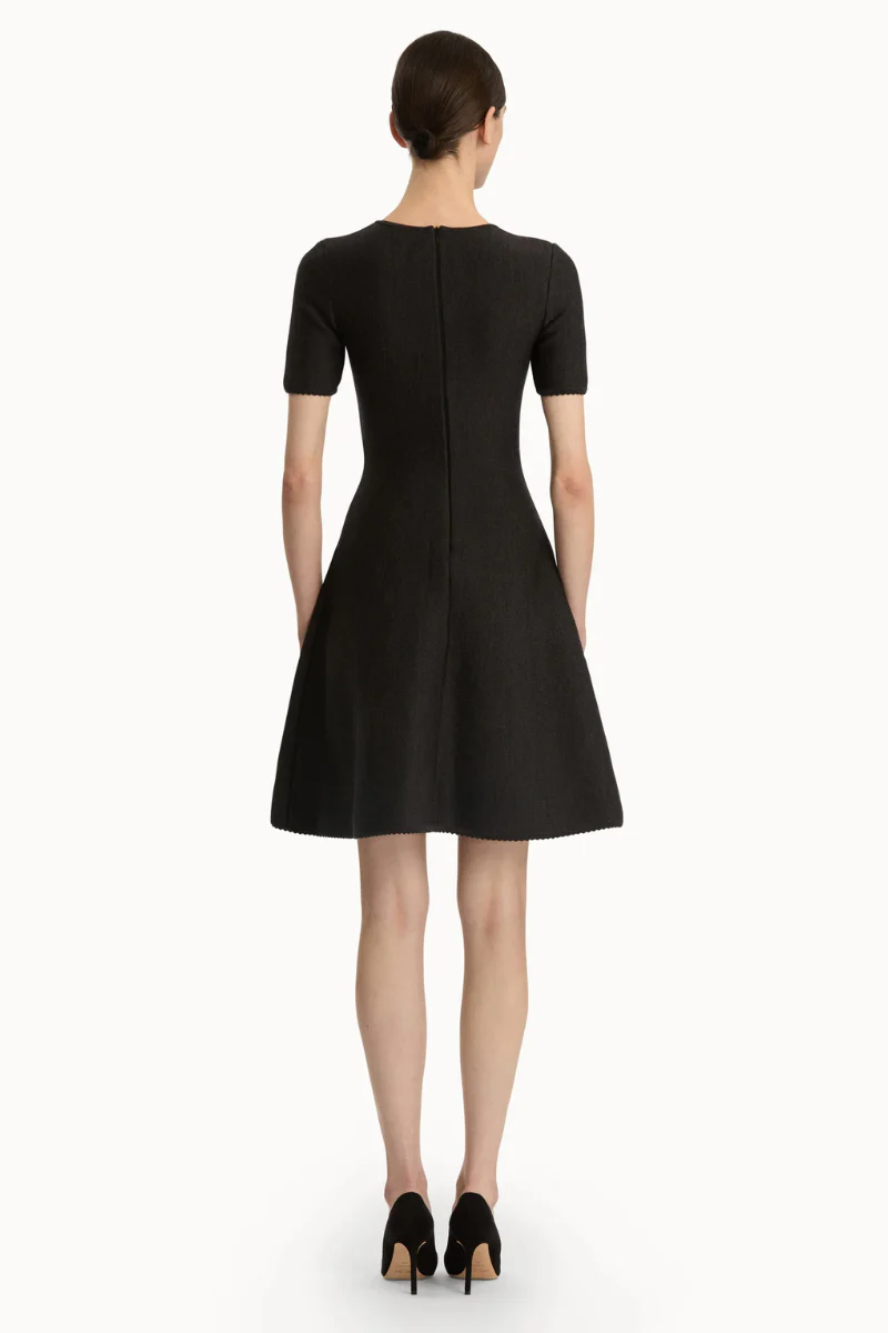 Fern Embroidered Knit Dress - Image 3