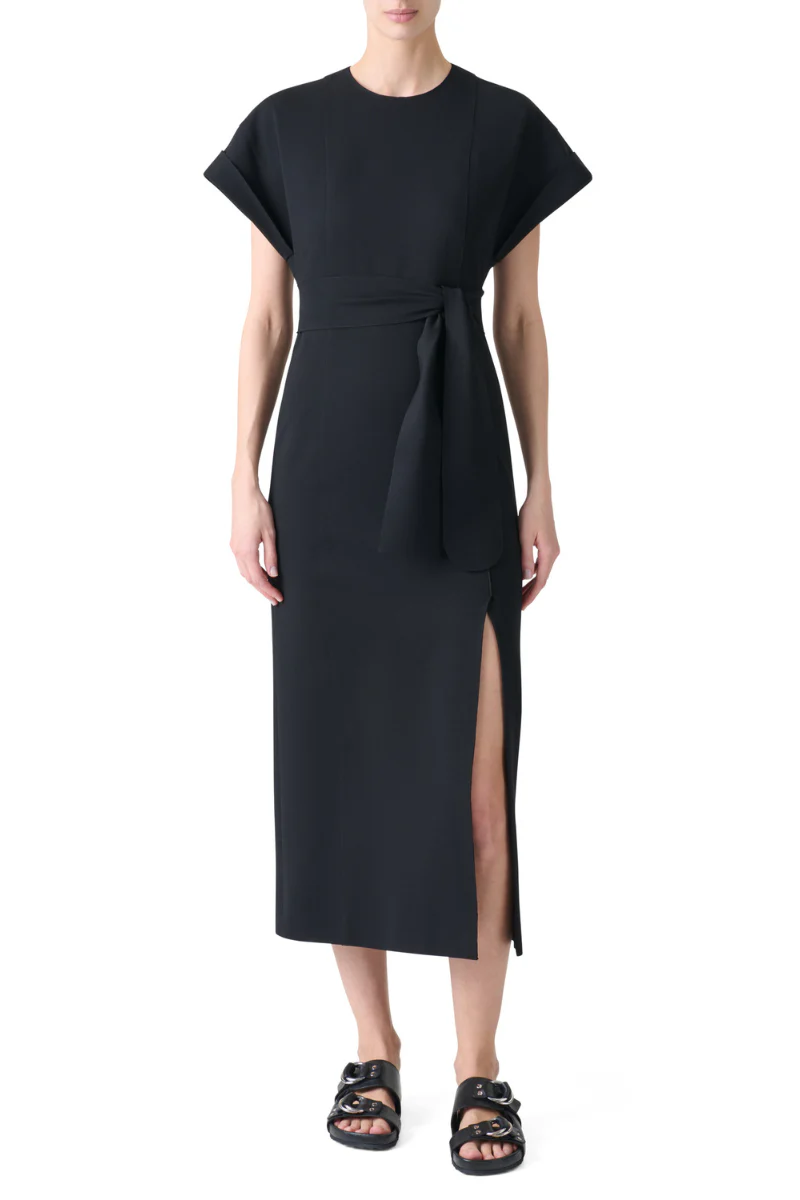 Fitted Jersey Midi Dress