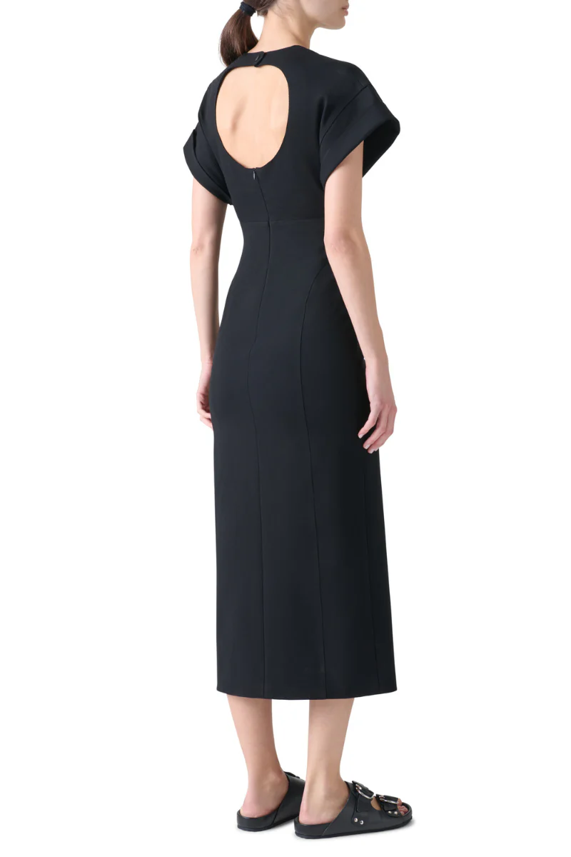 Fitted Jersey Midi Dress - Image 3