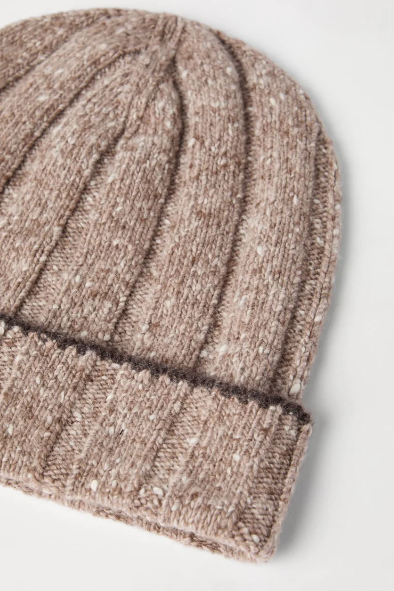 Flecked Cashmere Beanie - Image 4
