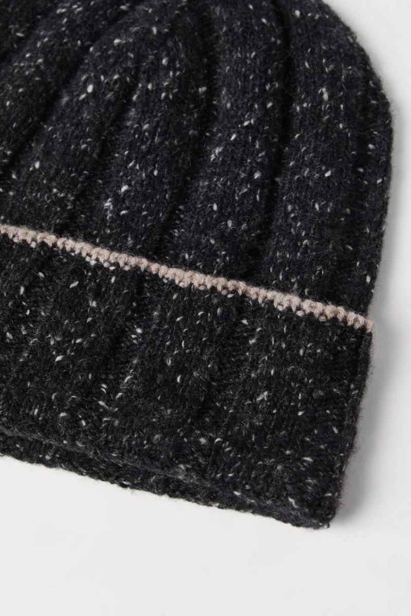 Flecked Cashmere Beanie - Image 6