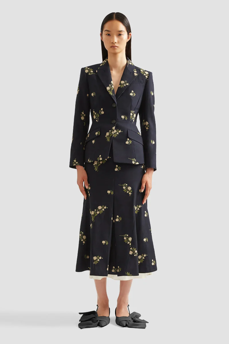 Floral Jacquard Suit - Image 2