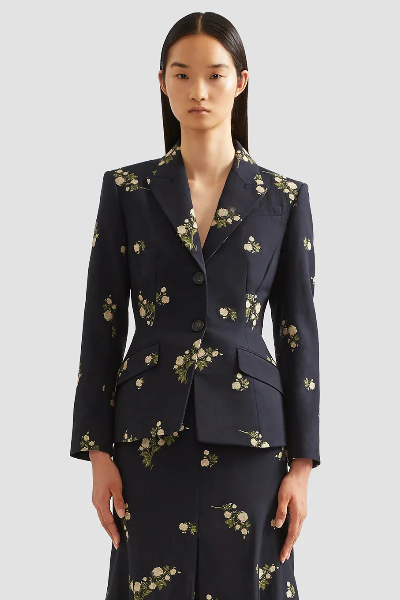 Floral Jacquard Suit - Image 3